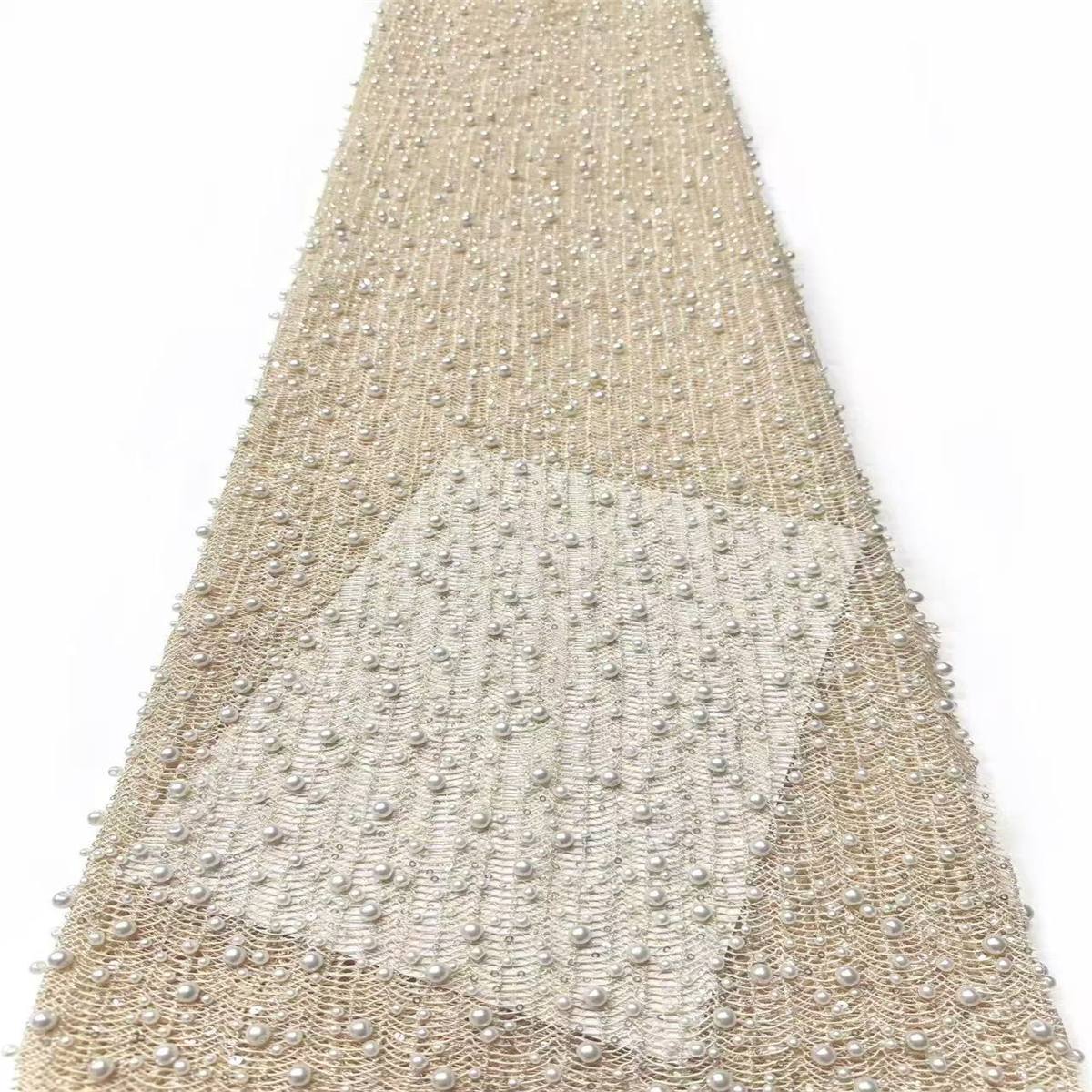 Beaded Tulle Fabric - 5 Yards | COD LIL9023