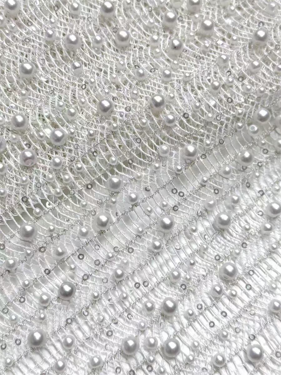 Beaded Lace Fabric - 5 Yards | MOD LIL9023