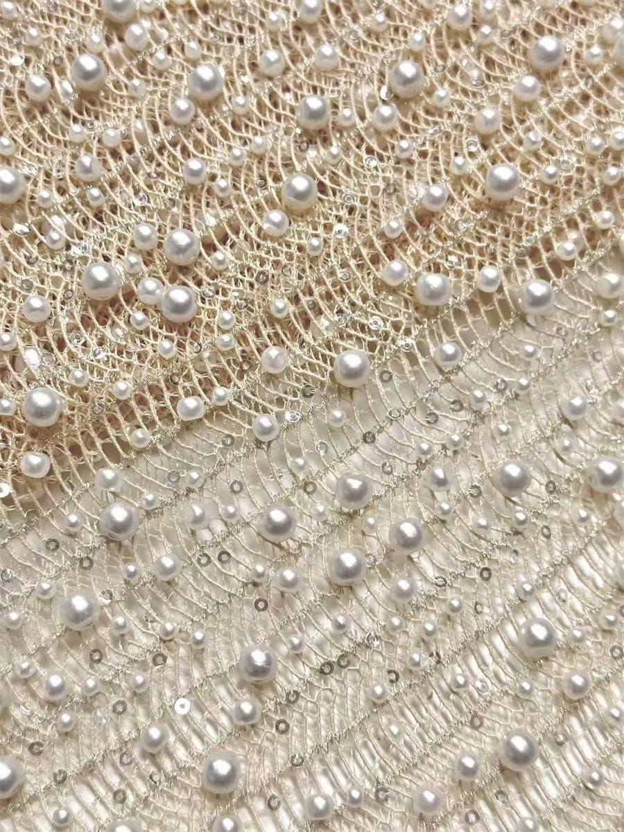 Beaded Lace Fabric - 5 Yards | MOD LIL9023