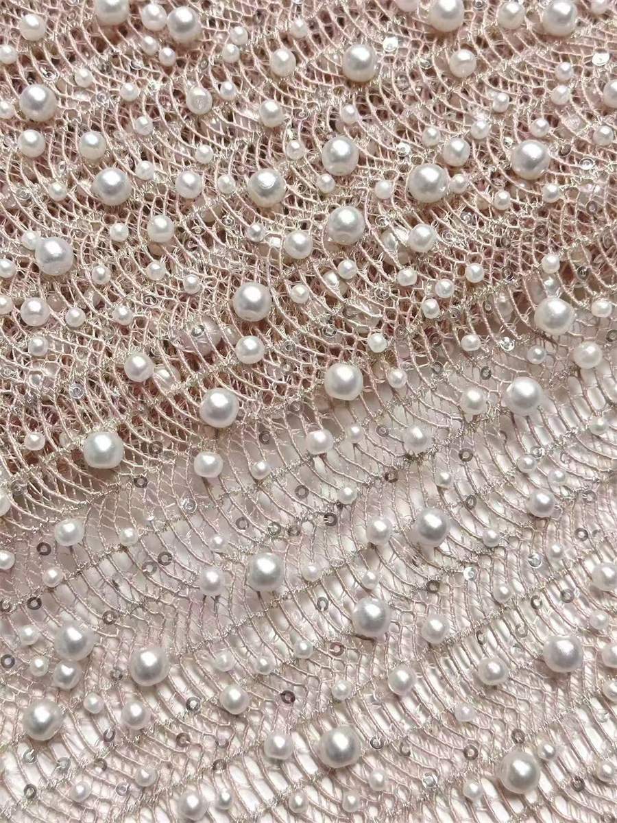 Beaded Lace Fabric - 5 Yards | MOD LIL9023