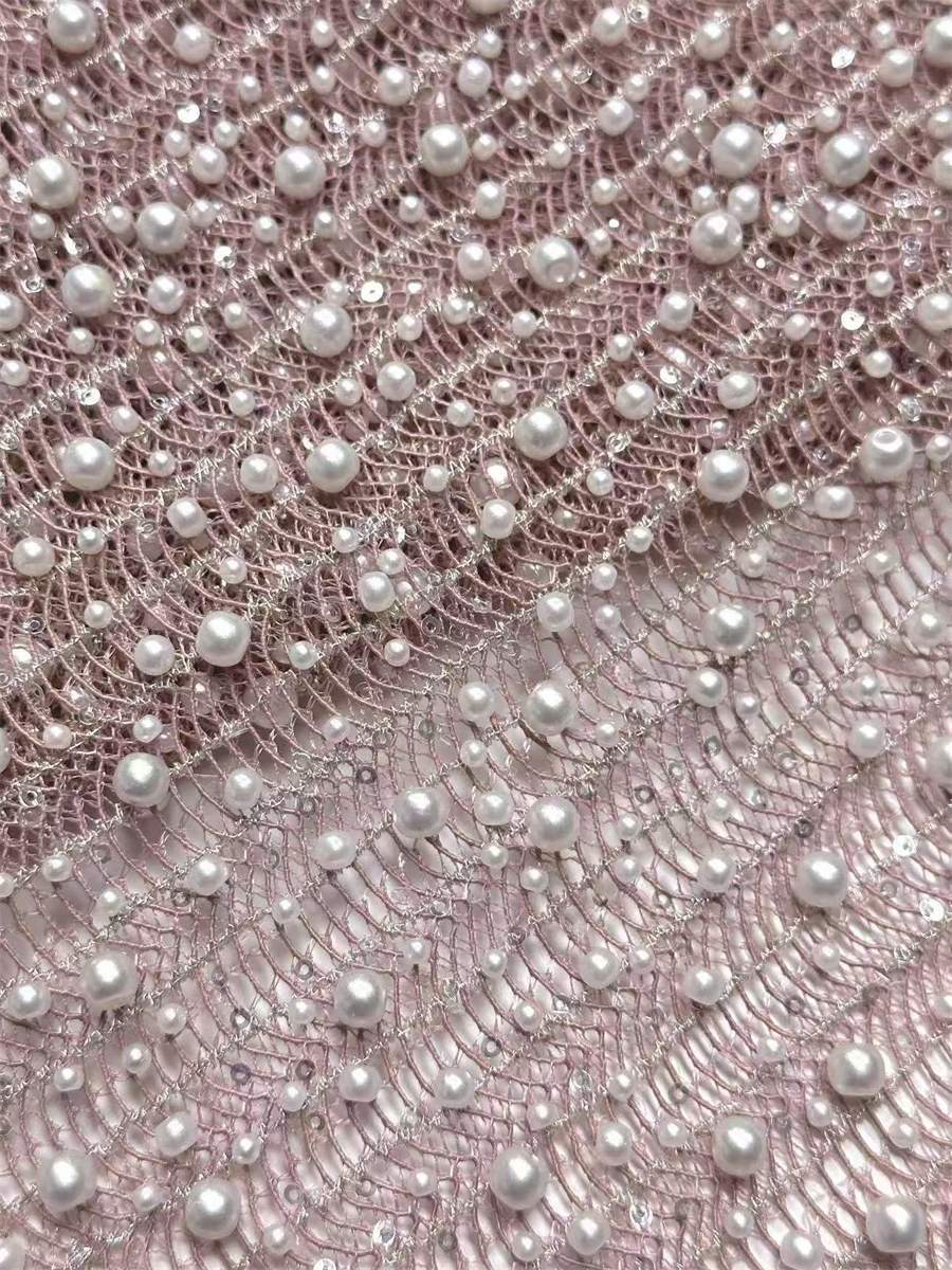 Beaded Lace Fabric - 5 Yards | MOD LIL9023