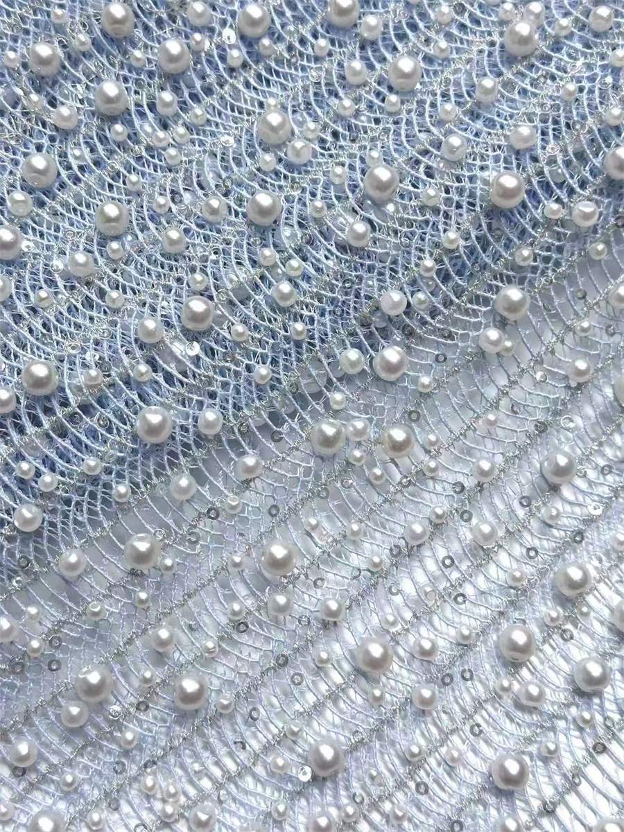 Beaded Lace Fabric - 5 Yards | MOD LIL9023