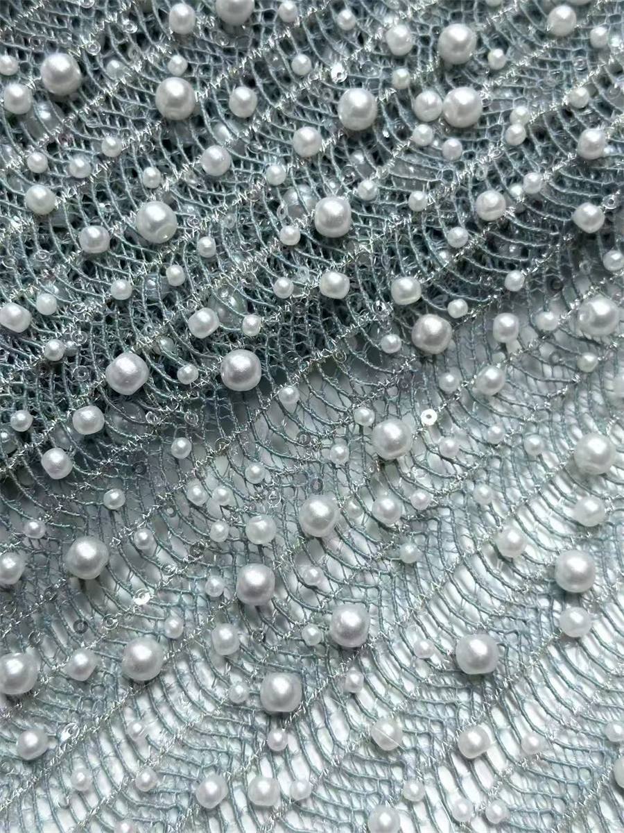 Beaded Lace Fabric - 5 Yards | MOD LIL9023