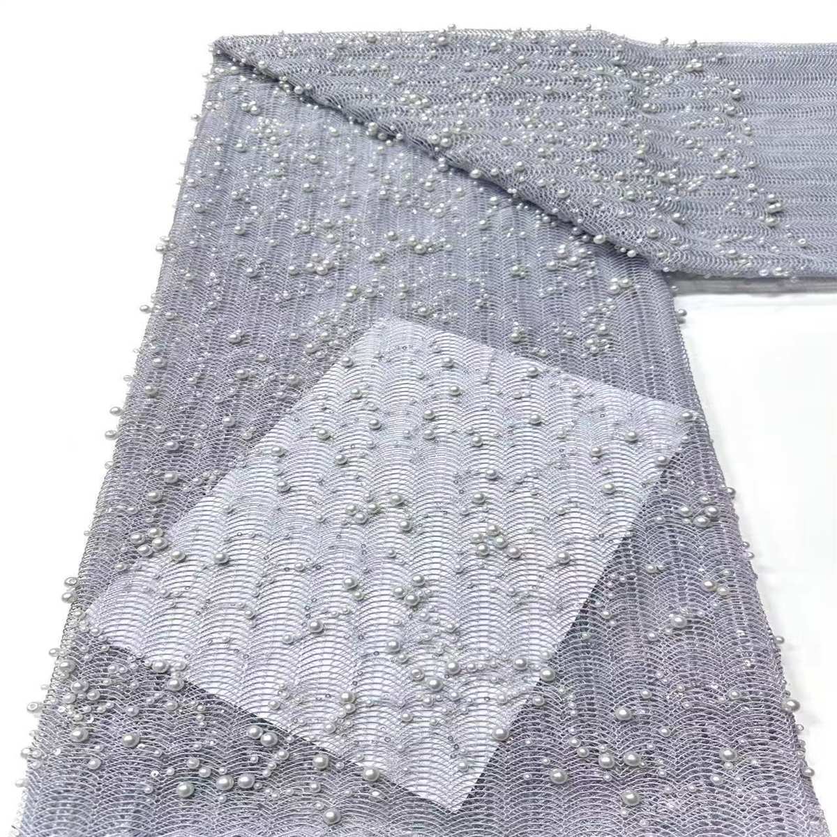 Beaded Tulle Fabric - 5 Yards | COD LIL9024