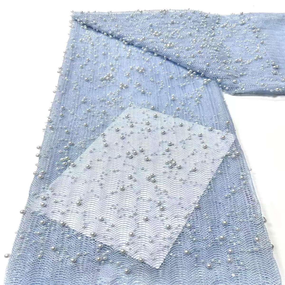 Beaded Tulle Fabric - 5 Yards | COD LIL9024