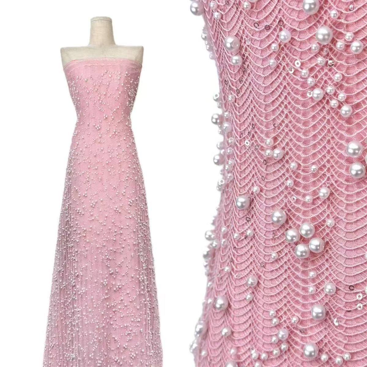 Beaded Tulle Fabric - 5 Yards | COD LIL9024