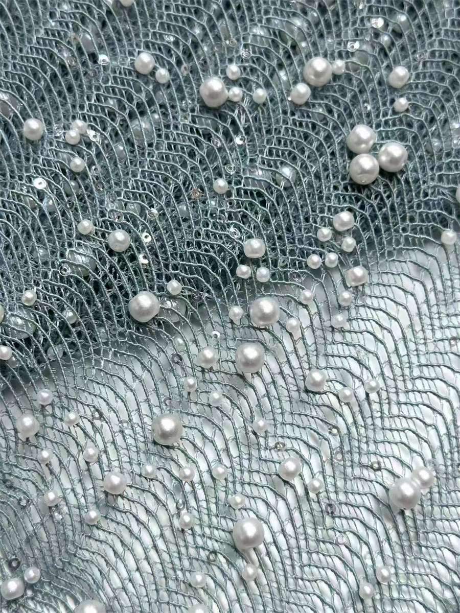 Beaded Tulle Fabric - 5 Yards | COD LIL9024