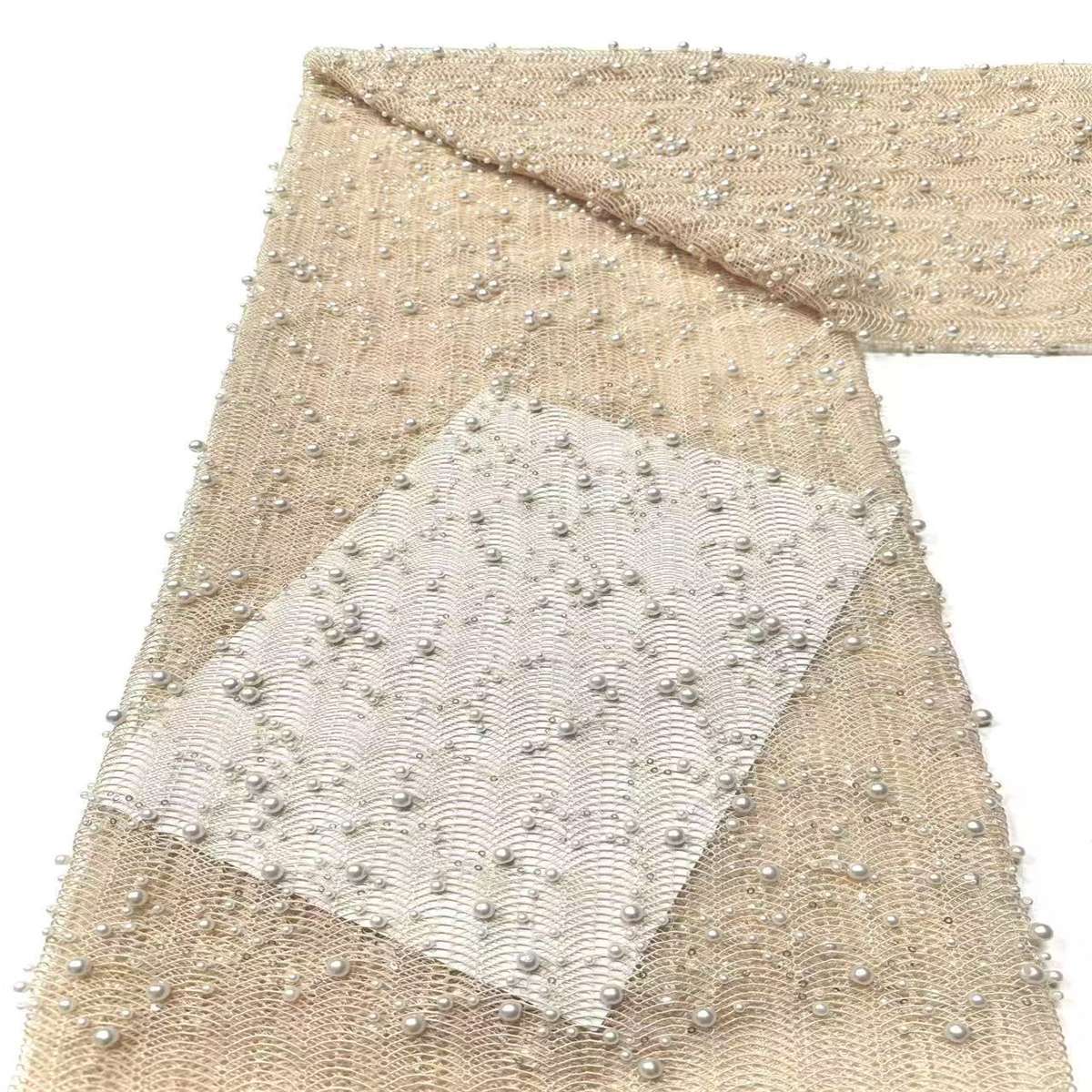 Beaded Tulle Fabric - 5 Yards | COD LIL9024