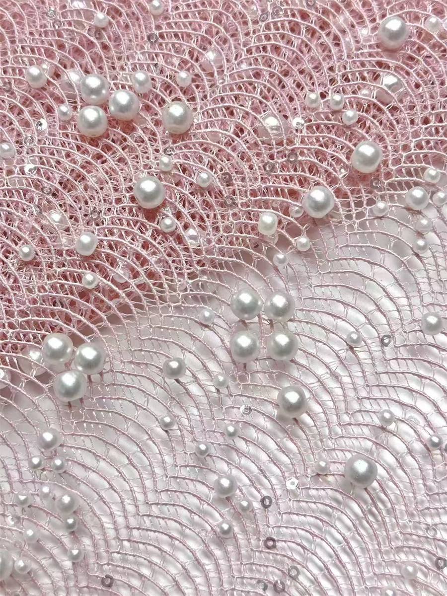 Beaded Tulle Fabric - 5 Yards | COD LIL9024