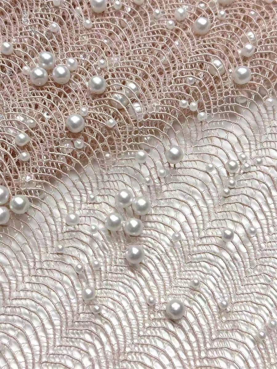 Beaded Tulle Fabric - 5 Yards | COD LIL9024