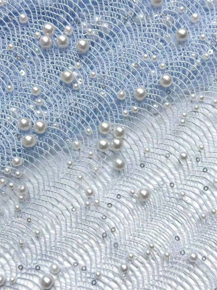 Beaded Tulle Fabric - 5 Yards | COD LIL9024