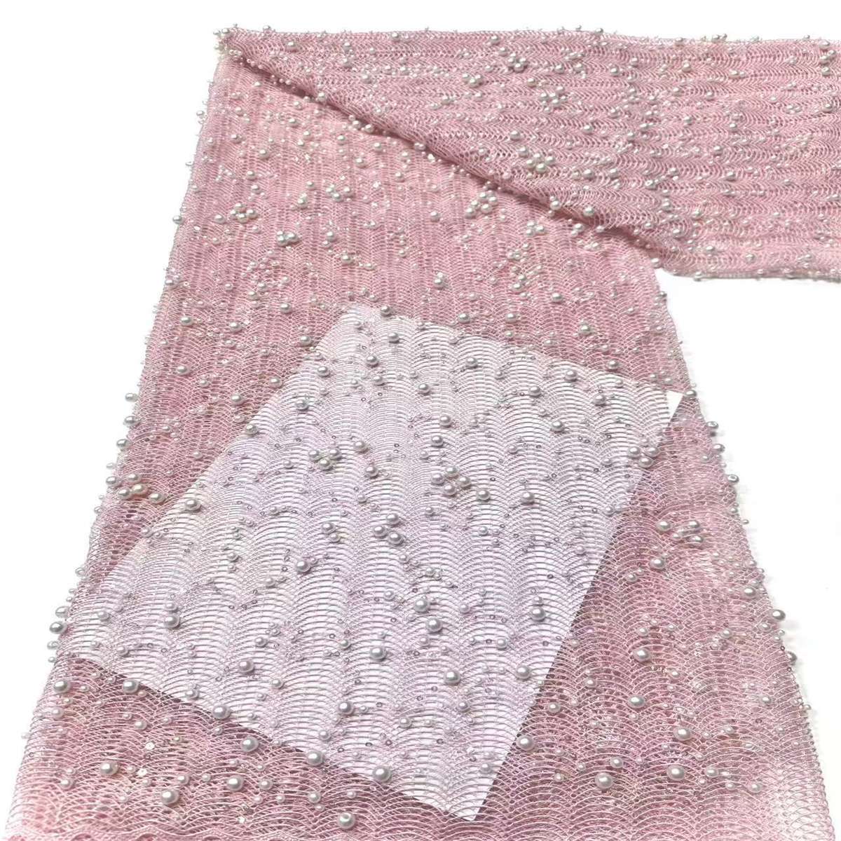 Beaded Tulle Fabric - 5 Yards | COD LIL9024