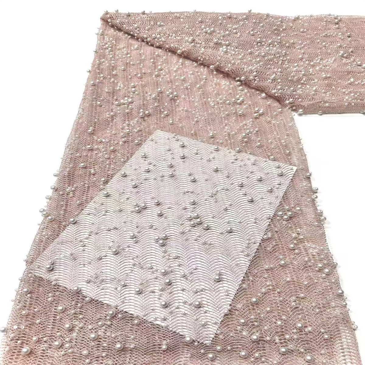 Beaded Tulle Fabric - 5 Yards | COD LIL9024