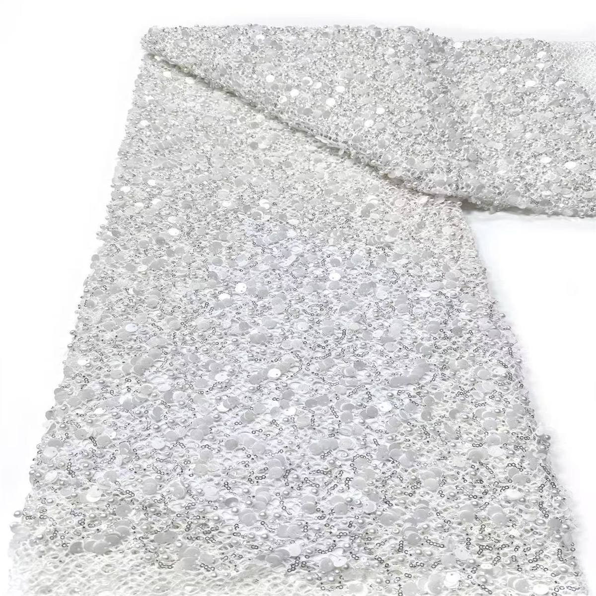 Beaded Tulle Fabric - 5 Yards | COD LIL9025