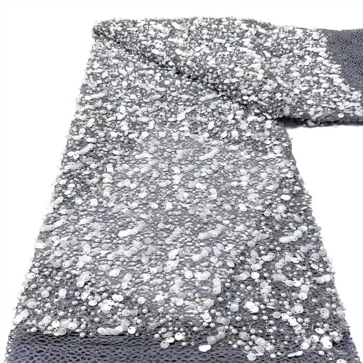 Beaded Tulle Fabric - 5 Yards | COD LIL9025