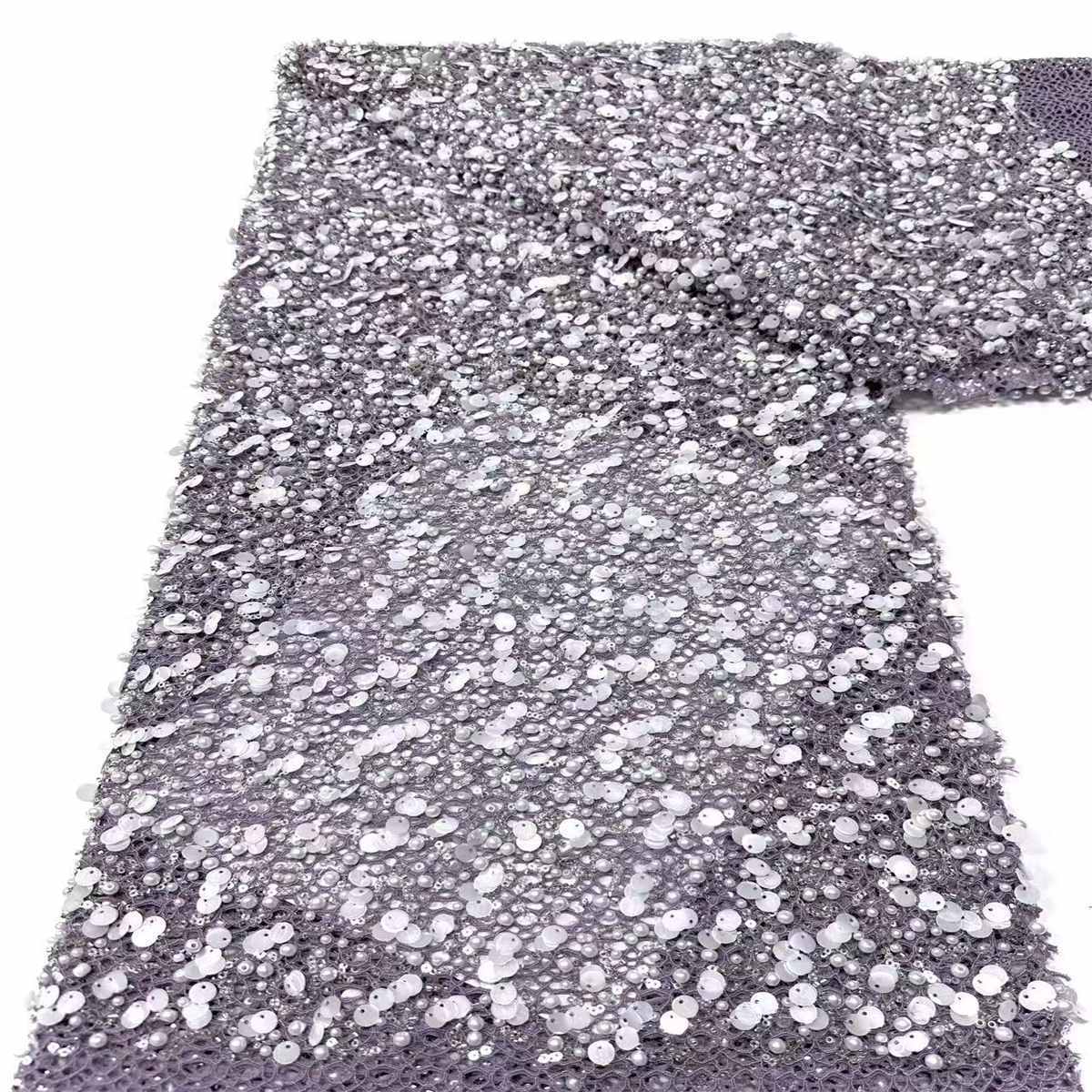 Beaded Tulle Fabric - 5 Yards | COD LIL9025