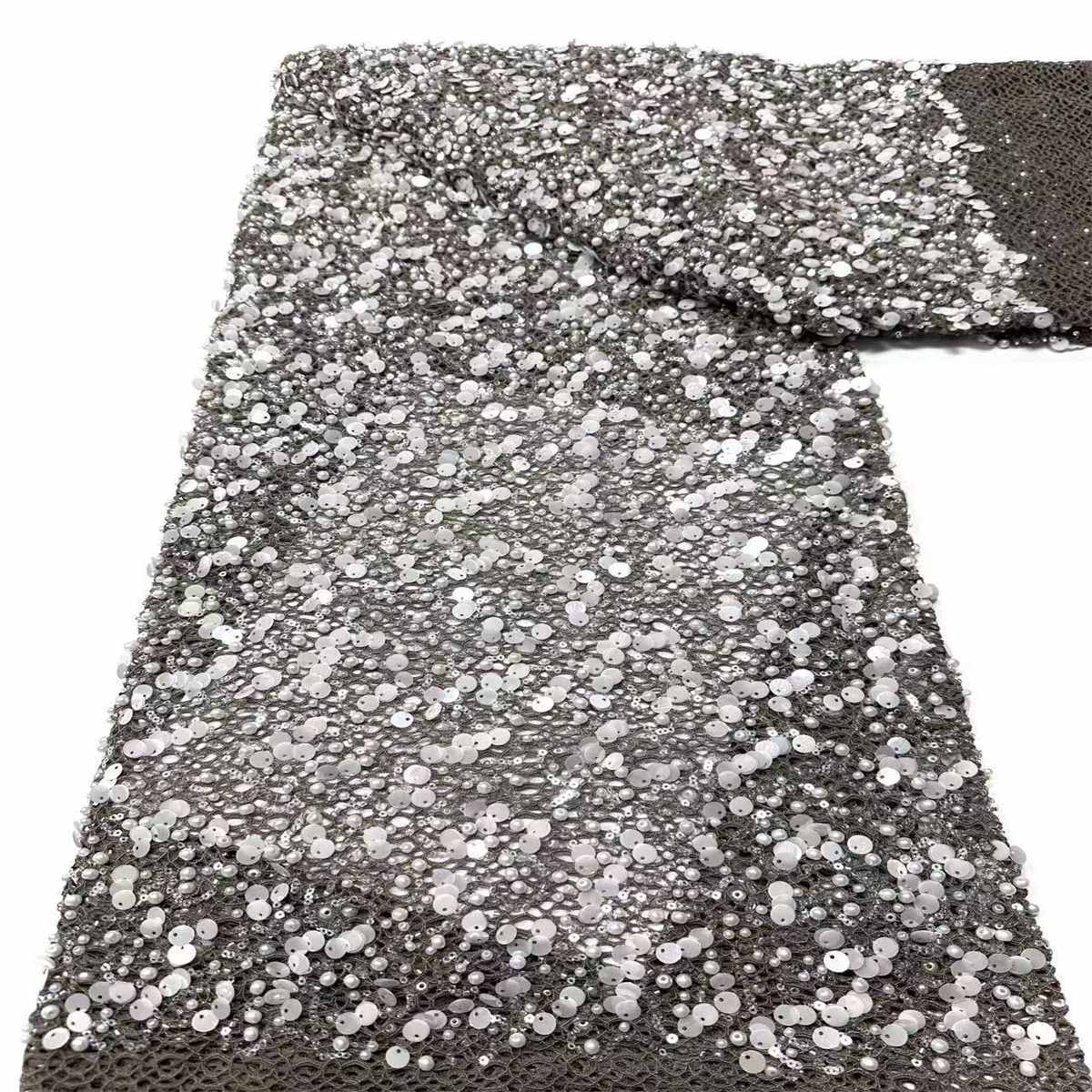 Beaded Tulle Fabric - 5 Yards | COD LIL9025