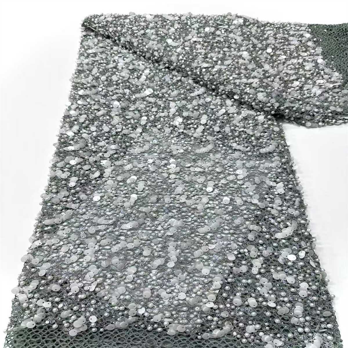 Beaded Tulle Fabric - 5 Yards | COD LIL9025