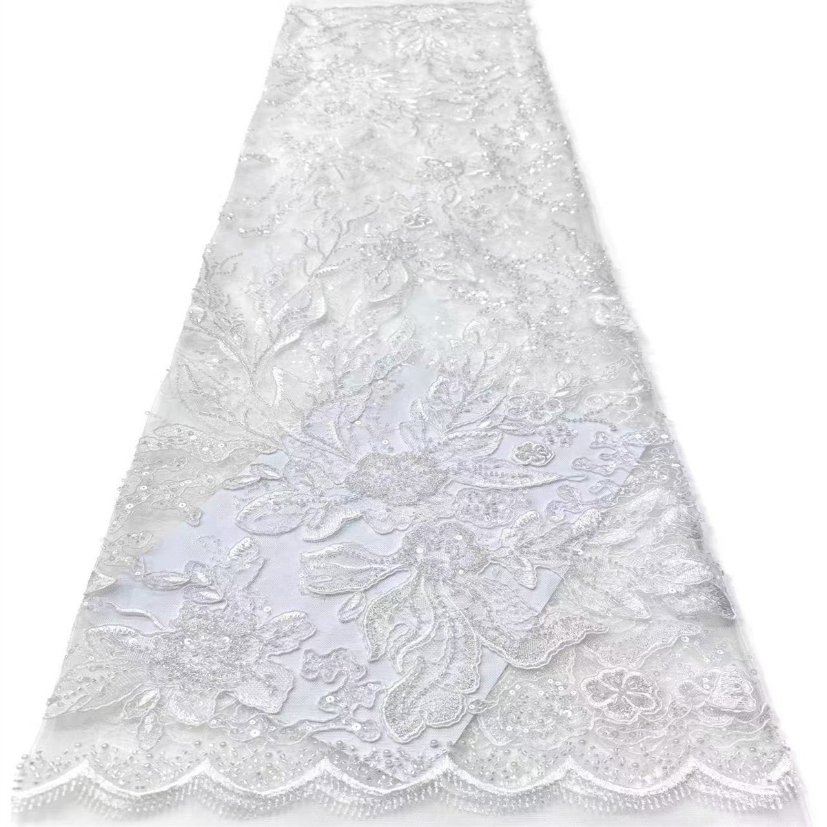 Beaded Tulle Fabric - 5 Yards | COD LIL9029