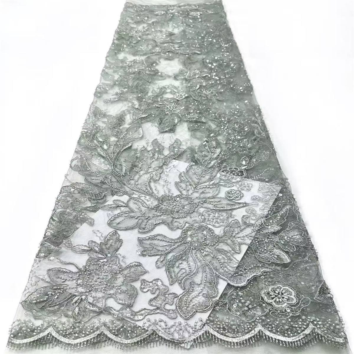 Beaded Tulle Fabric - 5 Yards | COD LIL9029