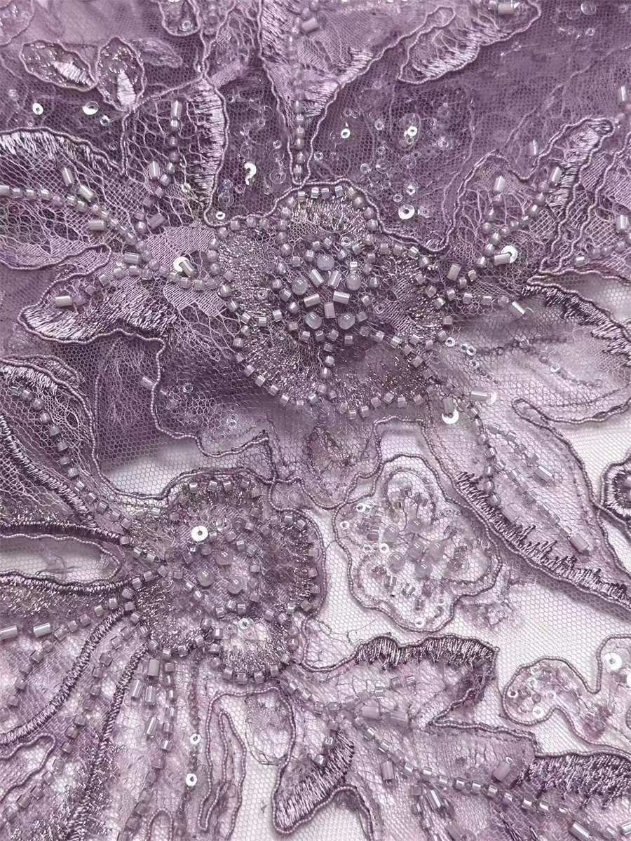 Beaded Tulle Fabric - 5 Yards | COD LIL9029