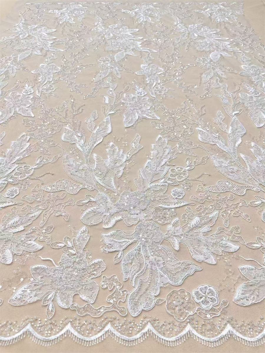 Beaded Tulle Fabric - 5 Yards | COD LIL9029