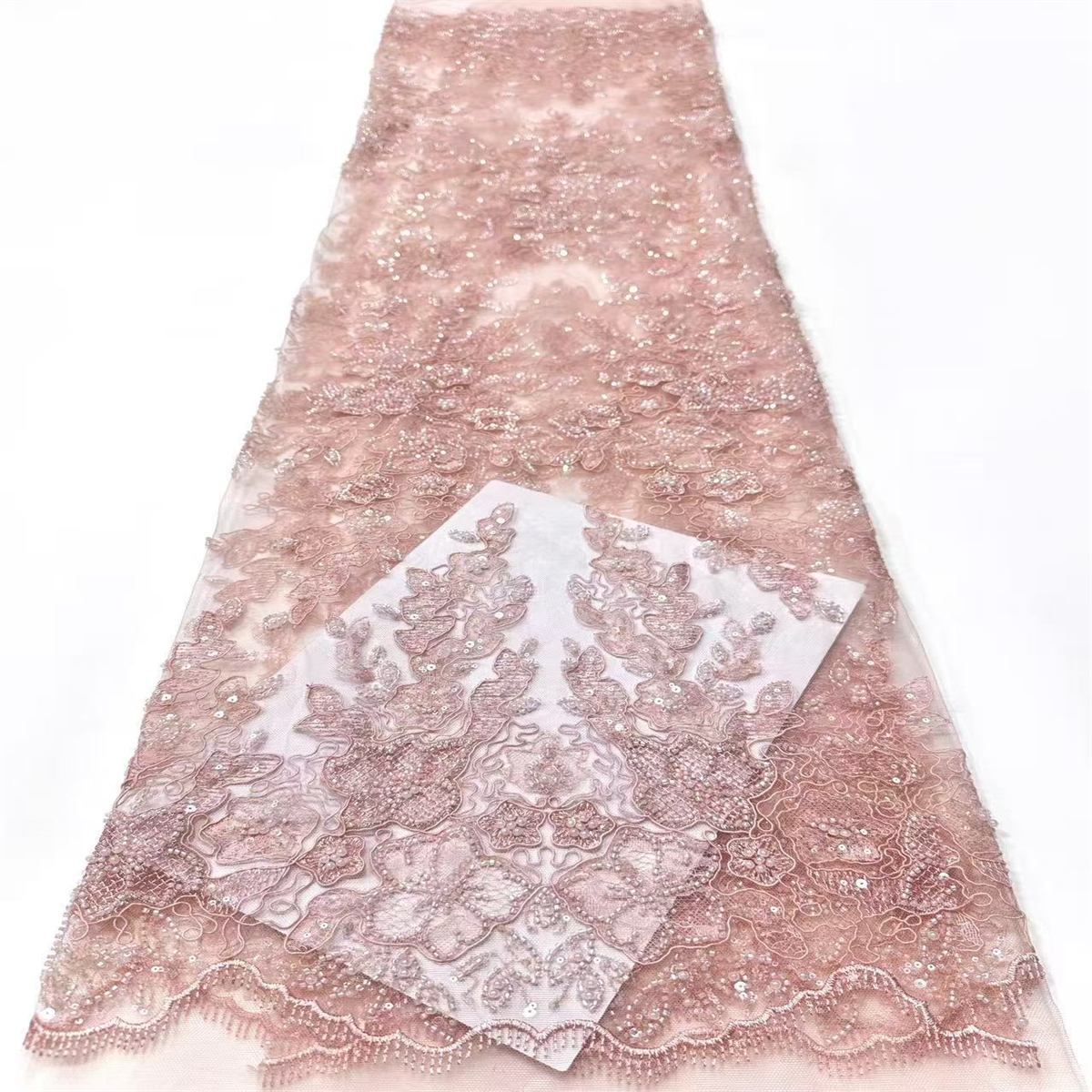Beaded Tulle Fabric - 5 Yards | COD LIL9030