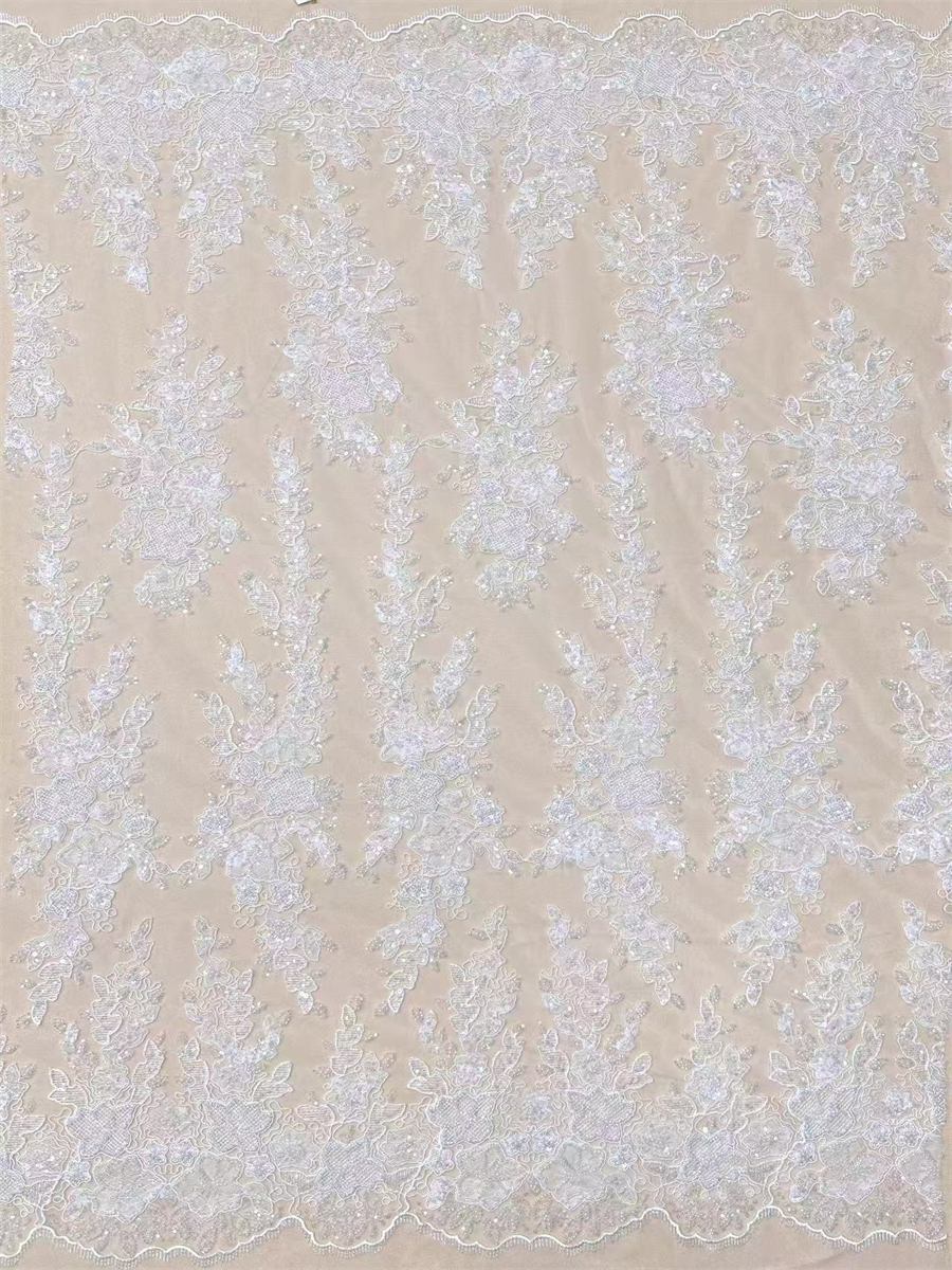 Beaded Tulle Fabric - 5 Yards | COD LIL9030