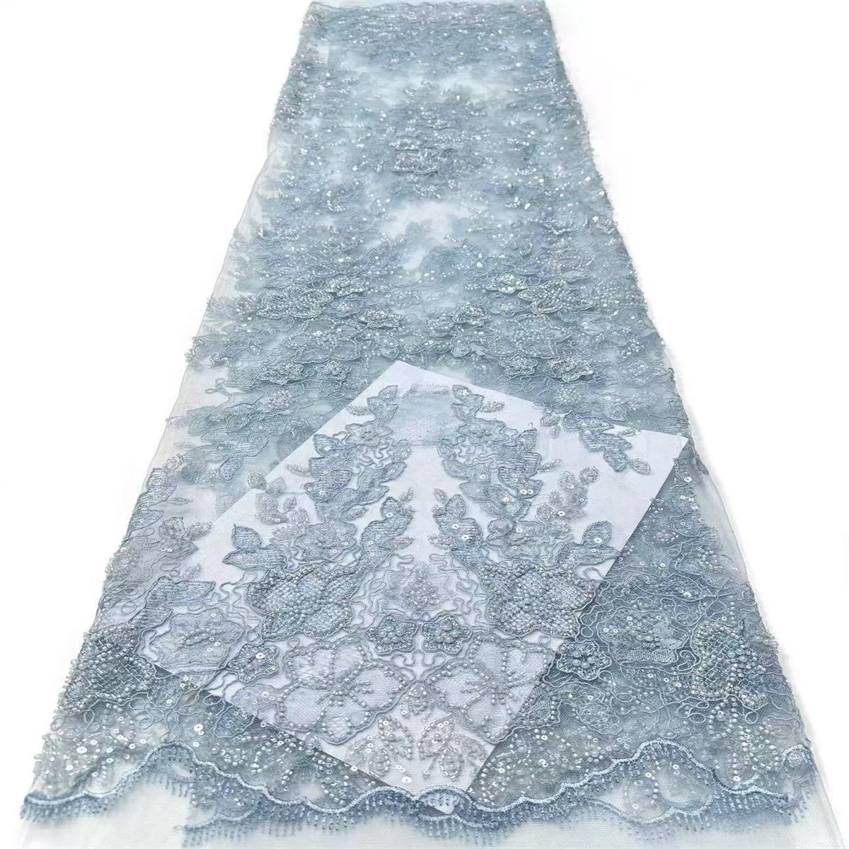 Beaded Tulle Fabric - 5 Yards | COD LIL9030