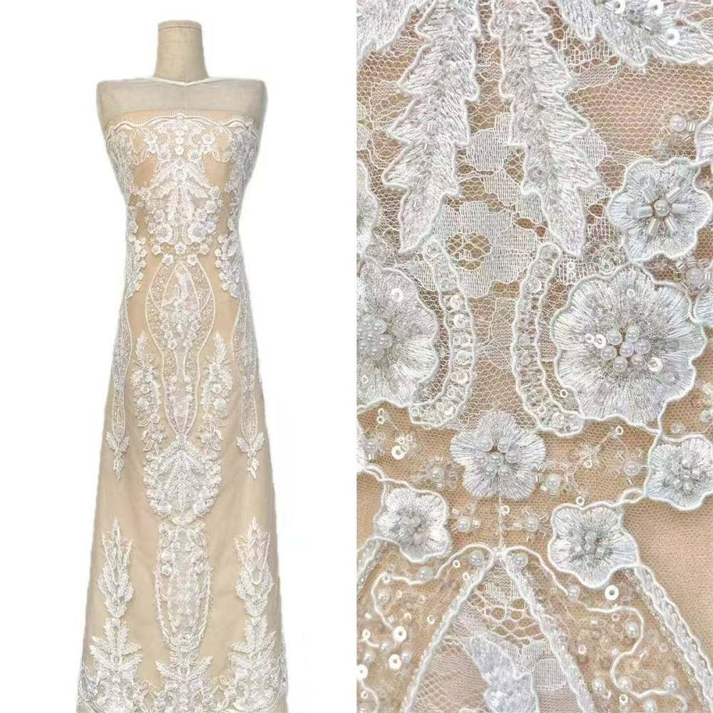 Beaded Tulle Fabric - 5 Yards | COD LIL9031