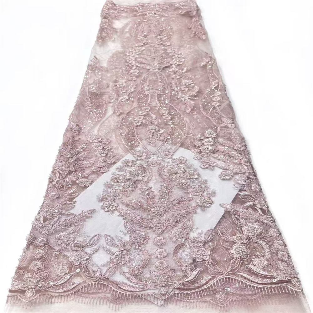 Beaded Tulle Fabric - 5 Yards | COD LIL9031