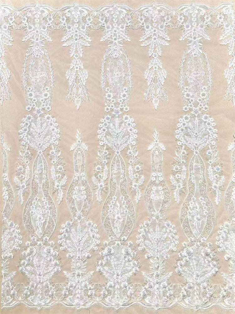 Beaded Tulle Fabric - 5 Yards | COD LIL9031