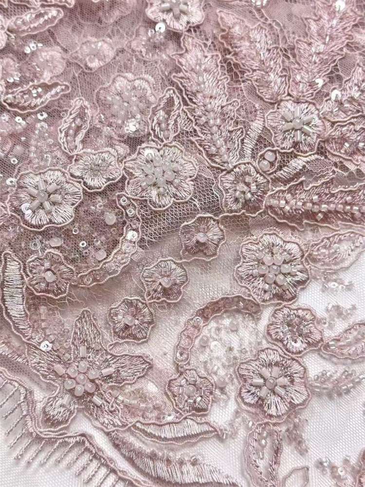 Beaded Tulle Fabric - 5 Yards | COD LIL9031