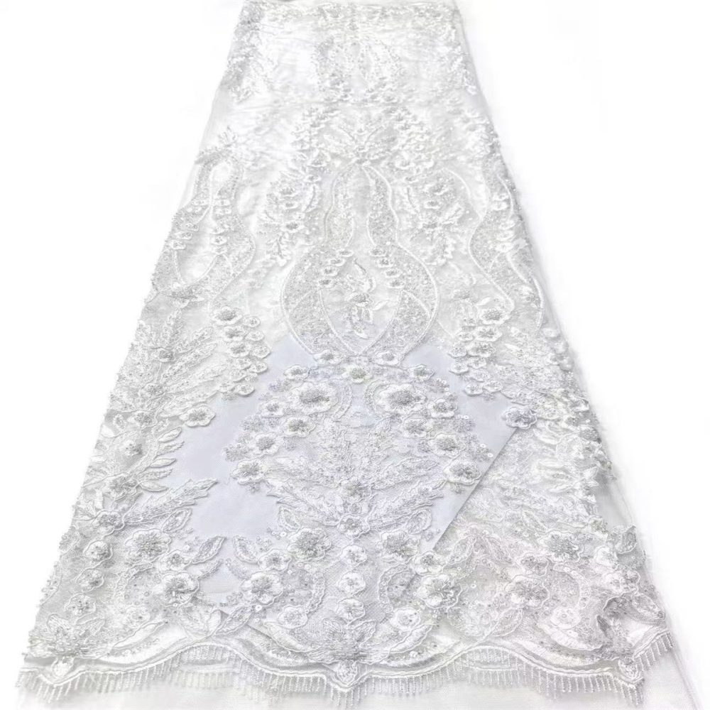 Beaded Tulle Fabric - 5 Yards | COD LIL9031