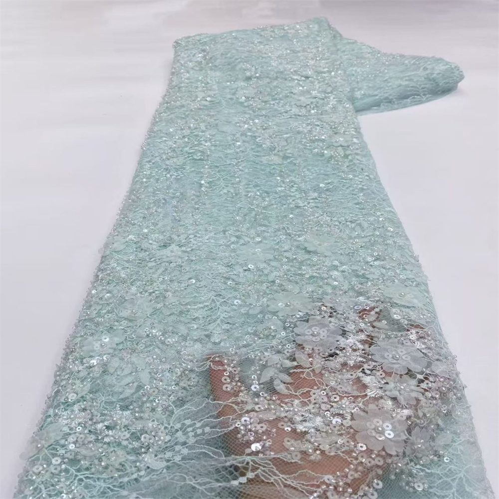 Beaded Tulle Fabric - 5 Yards | COD LIL9036