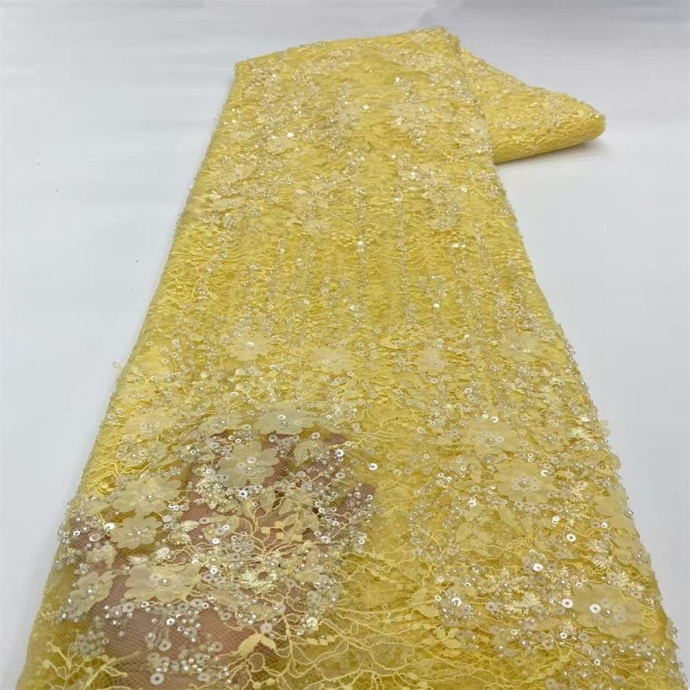 Beaded Tulle Fabric - 5 Yards | COD LIL9036