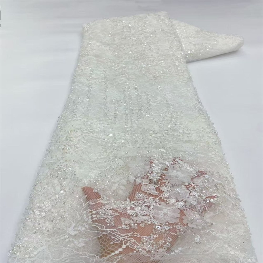 Beaded Tulle Fabric - 5 Yards | COD LIL9036