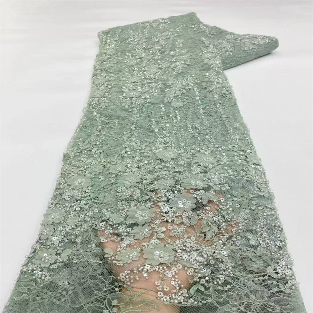 Beaded Tulle Fabric - 5 Yards | COD LIL9036