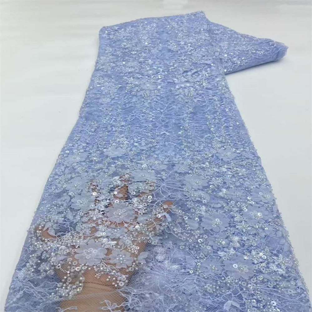 Beaded Tulle Fabric - 5 Yards | COD LIL9036