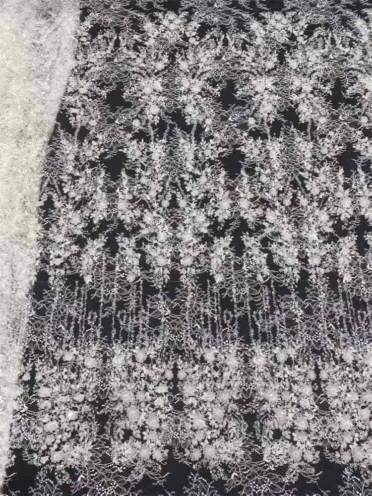 Beaded Tulle Fabric - 5 Yards | COD LIL9036
