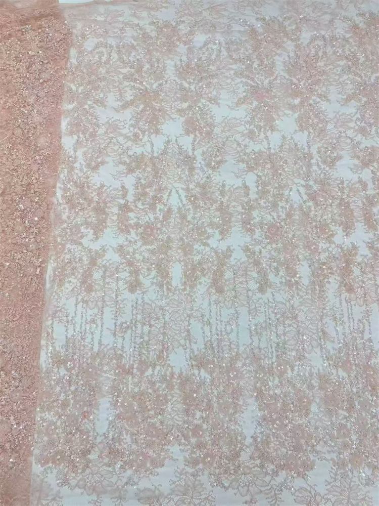 Beaded Tulle Fabric - 5 Yards | COD LIL9036