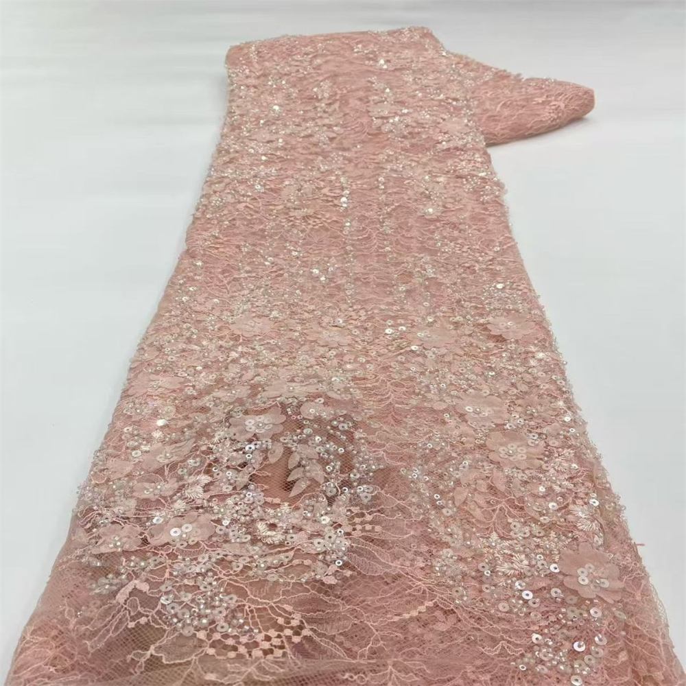 Beaded Tulle Fabric - 5 Yards | COD LIL9036