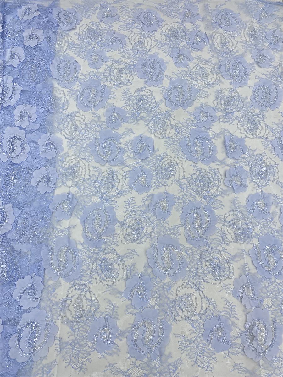 Beaded Tulle Fabric - 5 Yards | COD LIL9038