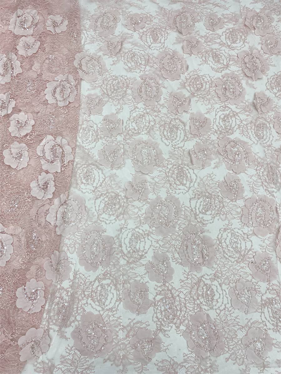Beaded Tulle Fabric - 5 Yards | COD LIL9038