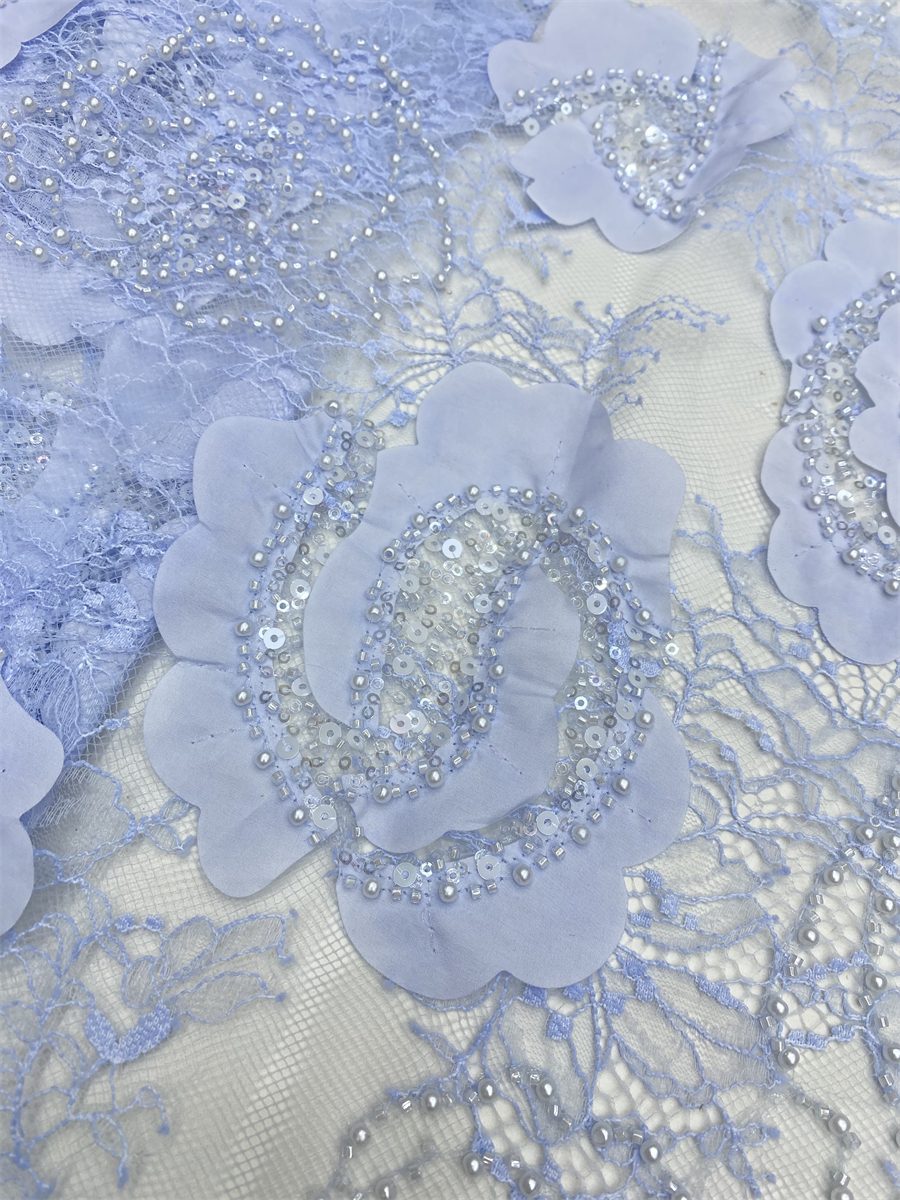 Beaded Tulle Fabric - 5 Yards | COD LIL9038