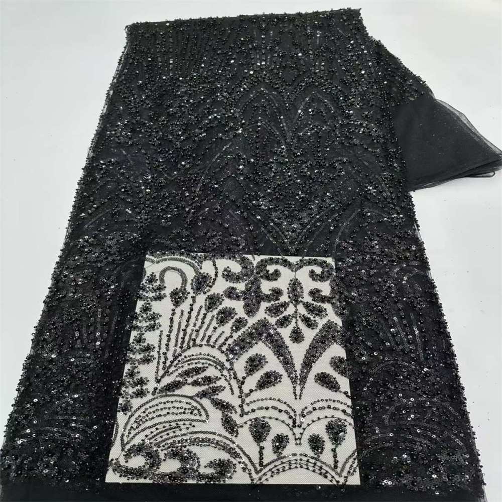 Beaded Tulle Fabric - 5 Yards | COD LIL9039