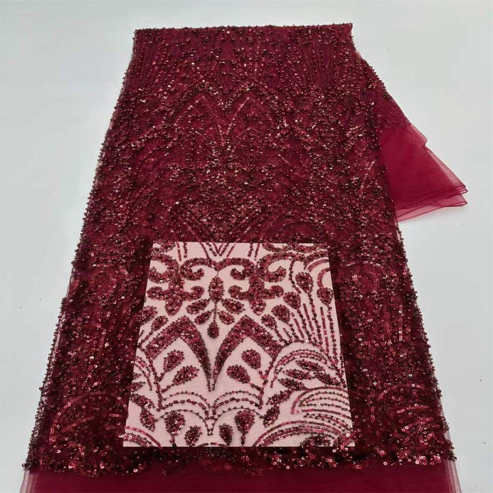 Beaded Tulle Fabric - 5 Yards | COD LIL9039