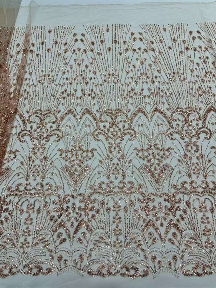 Beaded Tulle Fabric - 5 Yards | COD LIL9039