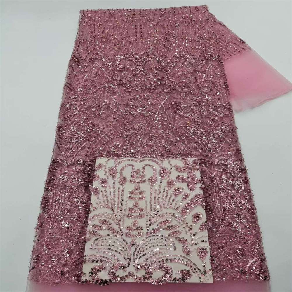 Beaded Tulle Fabric - 5 Yards | COD LIL9039