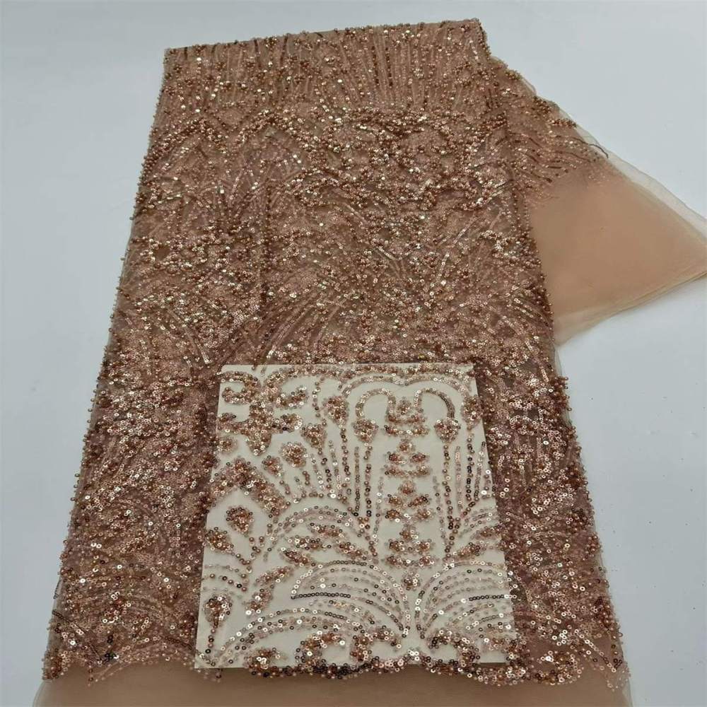 Beaded Tulle Fabric - 5 Yards | COD LIL9039